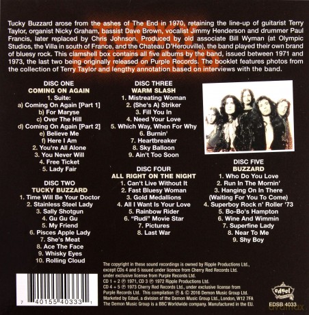 Tucky Buzzard: The Albums Collection [5CD]