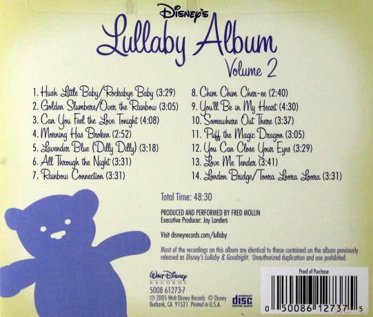 Disney: Lullaby Album vol. 2 [CD]