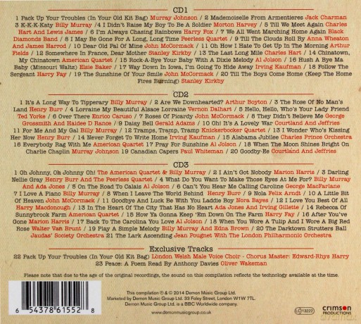 Songs From The Great War [CD]