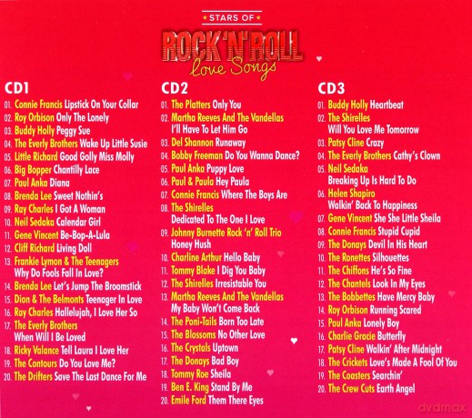 Stars Of Rock N Roll Love Songs [3CD]