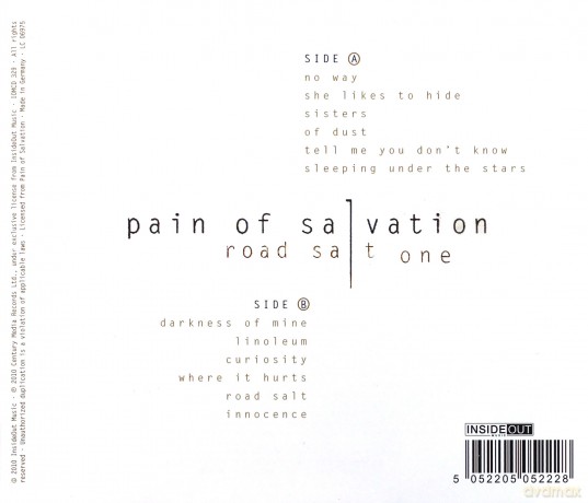 Pain Of Salvation: Road Salt One [CD]