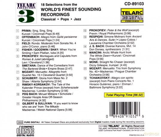Telarc Collection vol. 3 [CD]