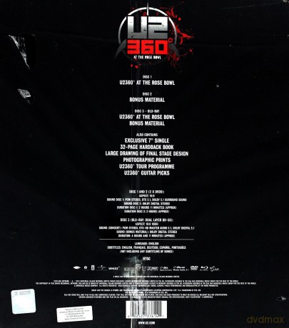 U2: U2 360 At The Rose Bowl (Super Del Box) [2DVD]+[Blu-Ray]+[Winyl]