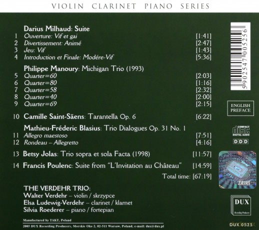 Verdehr Trio: Music From France [CD]