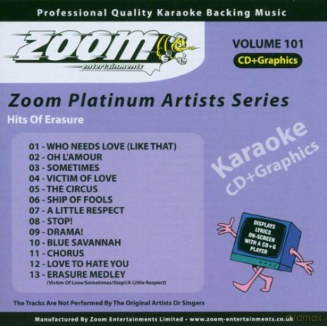 Zoom Karaoke: Platinum Artists 101: Erasure [CD]