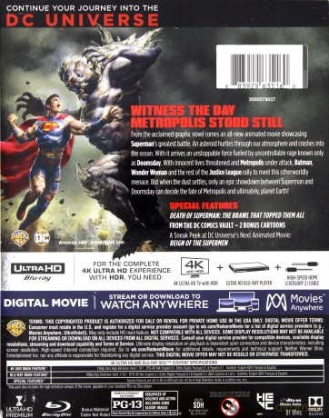 The Death of Superman [Blu-Ray 4K]+[Blu-Ray]
