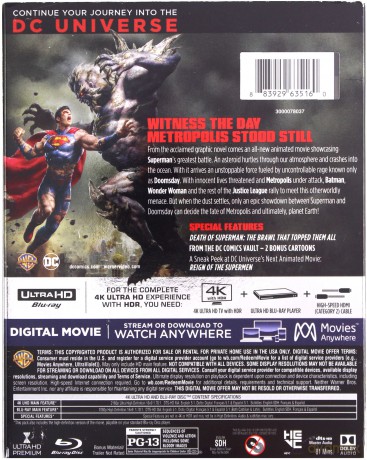 The Death of Superman [Blu-Ray 4K]+[Blu-Ray]