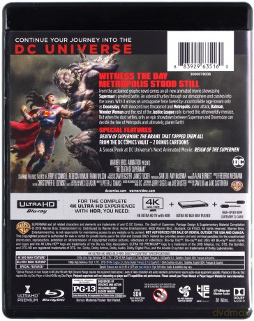 The Death of Superman [Blu-Ray 4K]+[Blu-Ray]