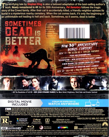Pet Sematary (Smętarz dla zwierzaków) [Blu-Ray 4K]+[Blu-Ray]