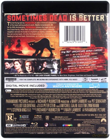 Pet Sematary (Smętarz dla zwierzaków) [Blu-Ray 4K]+[Blu-Ray]