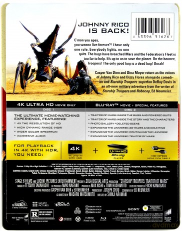 Żołnierze Kosmosu: Zdrada na Marsie (Starship Troopers: Traitor of Mars) (steelbook) [Blu-Ray 4K]+[Blu-Ray]