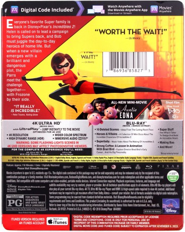 Incredibles 2 (Iniemamocni 2) (Disney) [Blu-Ray 4K]+[Blu-Ray]
