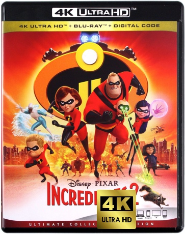 Incredibles 2 (Iniemamocni 2) (Disney) [Blu-Ray 4K]+[Blu-Ray]