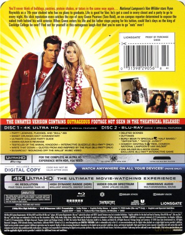 National Lampoon's Van Wilder (Wieczny student) [Blu-Ray 4K]+[Blu-Ray]