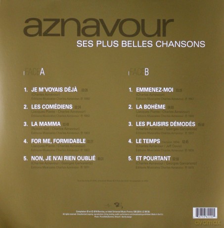 Charles Aznavour: Ses Plus Belles Chansons [Winyl]