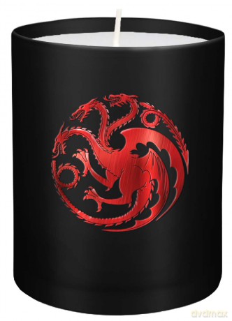 Game of Thrones House Targaryen (Large Glass Candle) Świeca (Gra o Tron)
