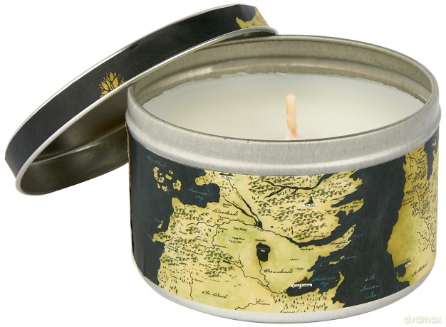Game of Thrones (Gra o Tron) Westeros Map (Vanilla Scented Tin Candle Large) Świeca