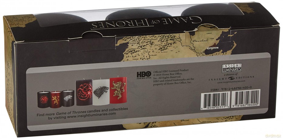 Game of Thrones Glass Votive Zestaw 3 Świec (Gra o Tron)