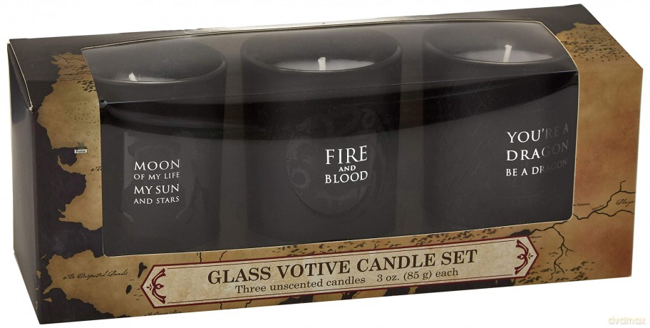 Game of Thrones Glass Votive Zestaw 3 Świec (Gra o Tron)