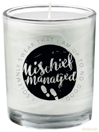 Harry Potter Mischief Managed (Glass Votive Candle) Świeca