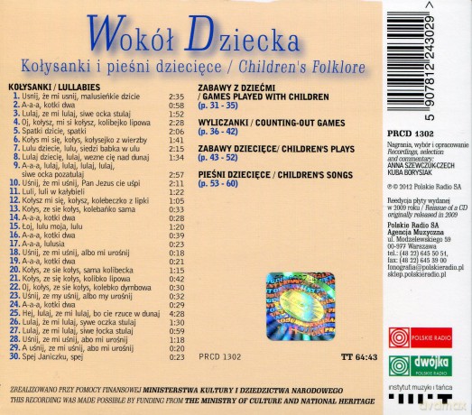 Muzyka źródeł: Wokół dziecka - Kołysanki i pieśni dziecięce (digipack) [CD]