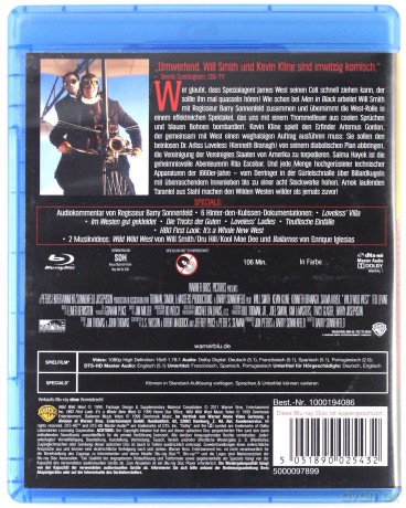 Wild Wild West (Bardzo Dziki Zachód) [Blu-Ray]