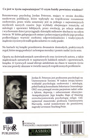 12 życiowych zasad. Antidotum na chaos - Jordan B. Peterson [KSIĄŻKA]