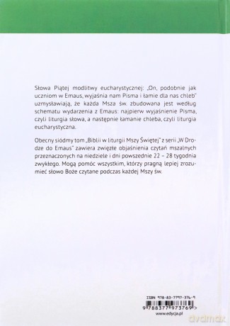 Biblia w liturgii Mszy Świętej. 22-28 tydzień [KSIĄŻKA]
