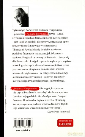 Bratanek Wittgensteina. Przyjaźń - Thomas Bernhard [KSIĄŻKA]