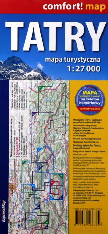 Comfort! map Tatry 1:27 000 mapa