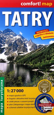 Comfort! map Tatry 1:27 000 mapa