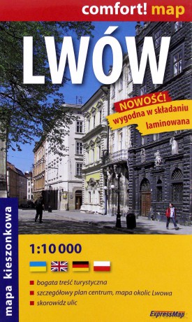 Comfort!map Lwów 1:10 000 plan miasta kieszonkowy