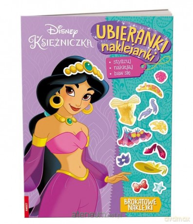 Disney Księżniczka. Ubieranki, Naklejanki [KSIĄŻKA]