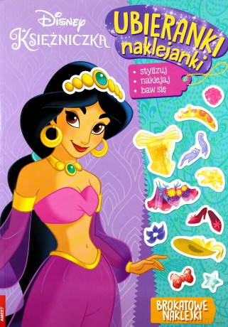 Disney Księżniczka. Ubieranki, Naklejanki [KSIĄŻKA]