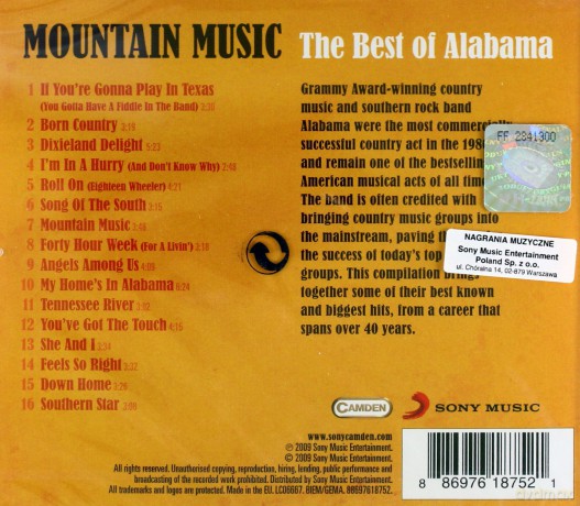 Alabama: Mountain Music The Best Of Alabama [CD]