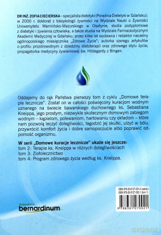 Domowe terapie lecznicze. Leczmy się wodą - Zofia Ciecierska [KSIĄŻKA]