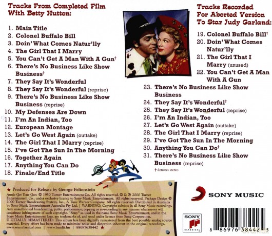 Annie Get Your Gun soundtrack (Rekord Annie) (Irving Berlin) [CD]