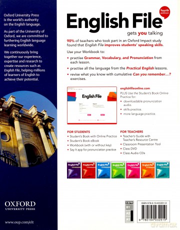 English File 4E Elementary ćwiczenie bez klucza [KSIĄŻKA]