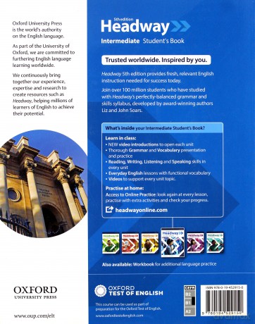 Headway 5E Intermediate podręcznik + online practice [KSIĄŻKA]