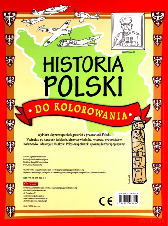 Historia Polski do kolorowania - z kredkami.. [KSIĄŻKA]
