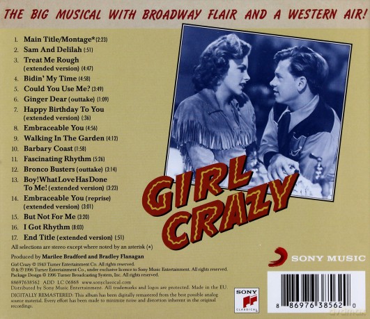 Girl Crazy soundtrack (Zwariona Dziewczyna) (George Gershwin) [CD]