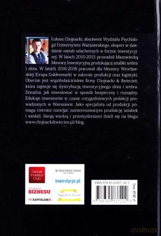 Inwestowanie w srebro i złoto - Łukasz Chojnacki [KSIĄŻKA]