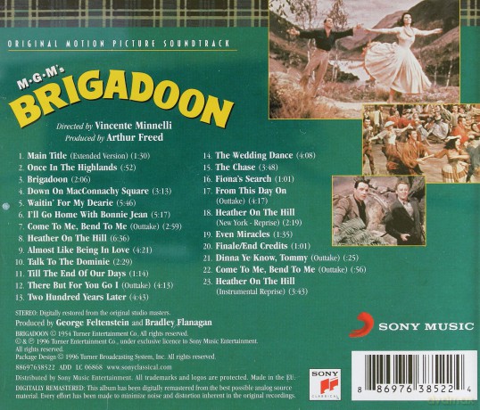 Brigadoon Soundtrack (Frederick Loewe) [CD]