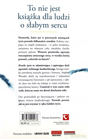 Kruche życie - Stephen Westaby [KSIĄŻKA]