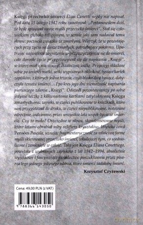 Księga przeciwko śmierci - Elias Canetti [KSIĄŻKA]