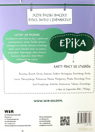 Lektury jak malowane - epika - Sylwia Oszczyk [KSIĄŻKA]