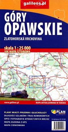 Mapa - Góry Opawskie 1: 25 000