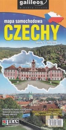Mapa samochodowa - Czechy 1:500 000