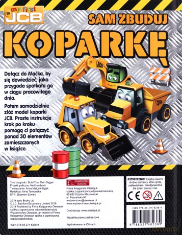 My first JCB. Sam zbuduj koparkę [KSIĄŻKA]