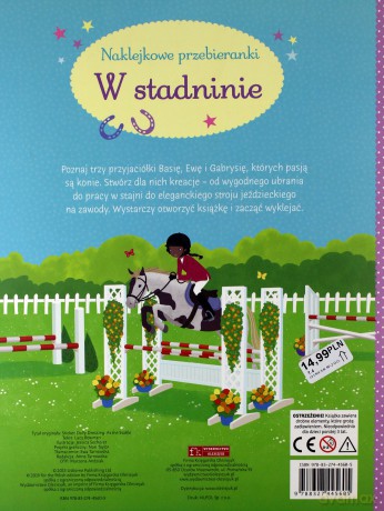 Naklejkowe przebieranki. W stadninie - Lucy Bowman [KSIĄŻKA]